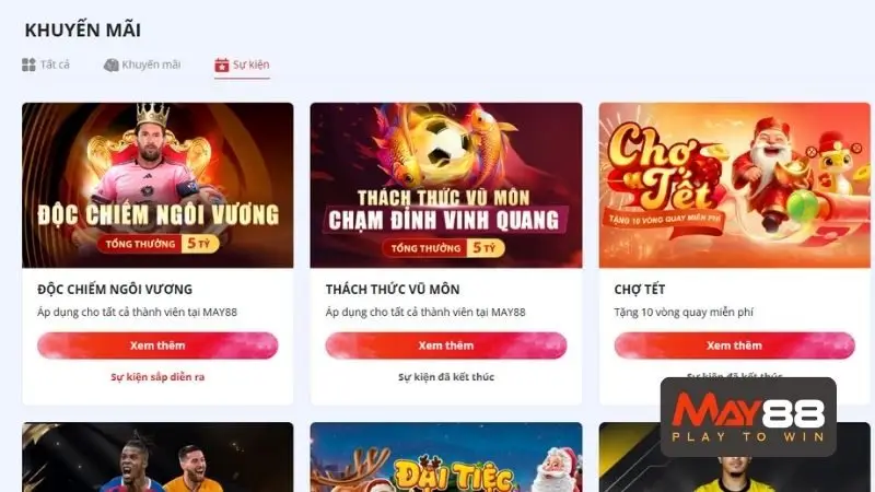 Hướng dẫn các bước tham gia vào chương trình khuyến mãi May88